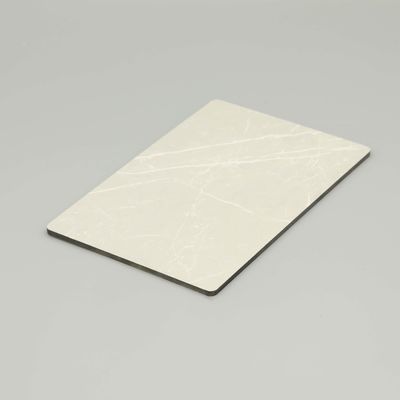 Jazz White Marble Aluminum Composite Panel 4mm 1220x2440mm - Ультрафиолетоустойчивый ACM