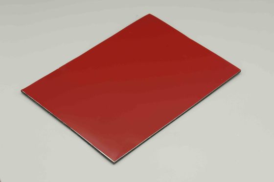 Красная кофе PE Алюминиевая композитная панель 4x8 ACM 3mm Composite Panel