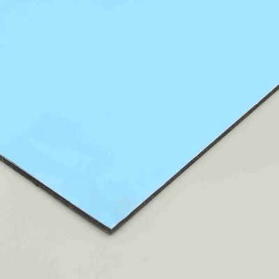 PVDF Sea Blue PE Алюминиевая композитная панель 4x8 листов 4MM Строительство Здание Внешние стены