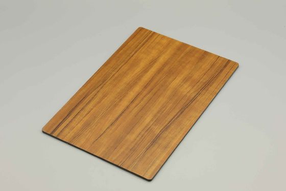 OEM Размер Серое деревянное отделение Acp листы 1220MM X 2440MM Деревянные зерновые Acm панели